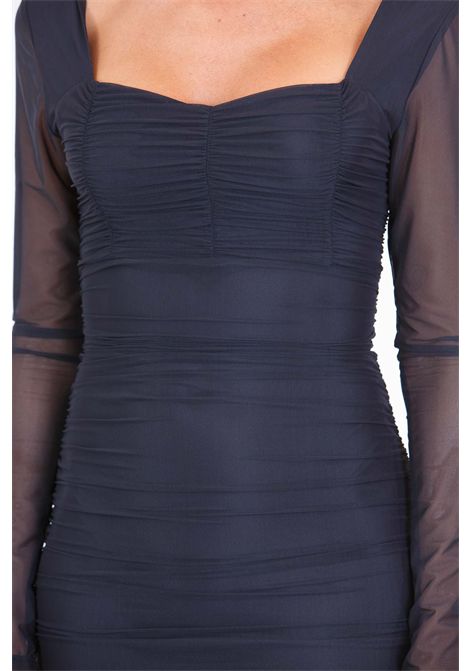 TUBINO MIDI IN TULLE CON ARRICCIATURE MAR DE MARGARITAS | Abiti | SVEVA-01350-PTTN0045NE01